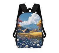 sinyumoney Autumn Cabin in Field Backpack School Bag Work Laptop Backpack Rucksack Bag for Boys/Girls/Teenagers 17inch