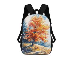 sinyumoney Autumn Color Burst Backpacks 3D Printed 17inch Kids School Backpack Outdoor Casual Daypack Casual Travel Bags for Middle School Students
