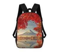 sinyumoney Autumn Colors Fuji Mountain Backpack School Bag Fashion Stationery Backpack Waterproof Casual Daypacks- Perfect for Travel, Work And Daily Use 17inch