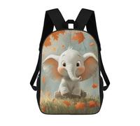 sinyumoney Autumn Elephant Adventure -1 3D Printed Kids 17inch Backpacks Boys Fashion Travel Backpacks School Bag for Boys Elementary And Middle School Students