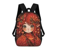 sinyumoney Autumn Fairy Whimsy School Backpack Daypacks Business Backpack Water Resistant Bookbag for School/Work/Travel 17inch