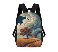 sinyumoney Autumn Farmhouse Scene-1 School Bags Lightweight Schoolbag Dayback Bookbag College for Boys/Girls/Teenagers 17inch