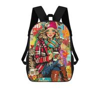 sinyumoney Autumn Fashion with Cat Backpack School Water Resistant Travel Backpack Computer Bag - Perfect for Travel, Work And Daily Use 17inch