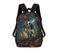 sinyumoney Autumn Forest Adventure-1 School Backpack Business Laptop Rucksack Bag Unisex Casual Daypack for Men, Women & Teenage Boys 17inch