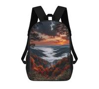 sinyumoney Autumn Forest Landscape-1 Backpack School Bag Lightweight Airport College Students Back Pack for School/Work/Travel 17inch