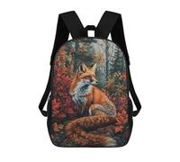 sinyumoney Autumn Fox in Forest-2 Rucksack Water Resistant Travel Backpack Computer Bag for Teenage Girls Boys Women Men 17inch