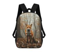 sinyumoney Autumn Fox in Forest-3 Backpack School Bag Travel College Rucksack Backpacks for Girl, Teen Girls 17inch