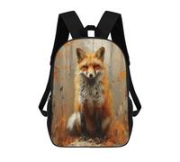 sinyumoney Autumn Fox Portrait-3 Backpack School Bag Computer Rucksack for School/Work/Travel for Camping Outdoor Adventures And Daily Travel 17inch
