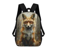 sinyumoney Autumn Fox Portrait-5 Rucksack School Secondary High School College Backpack Travel for Campus Outdoor Travel Sports 17inch