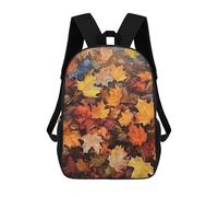 sinyumoney Autumn Leaves Falling Backpack School Lightweight Airport College Students Back Pack for Girl, Teen Girls 17inch