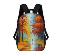 sinyumoney Autumn Lovers Backpack 3D Printed School Bag For Boys High Capacity Travel Backpacks Book Bags Boys School Bag Mochila 17inch