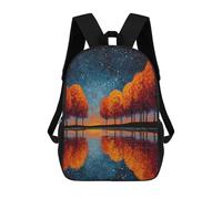 sinyumoney Autumn Reflections Landscape Rucksack School Secondary High School College Backpack Travel for Campus Outdoor Travel Sports 17inch
