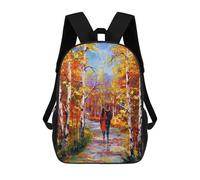 sinyumoney Autumn Romance Children's School Backpack Fashion Casual Children's Backpacks 3D Printed School Bags Boy Large Backpack 17inch