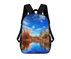 sinyumoney Autumn Valley Reflections School Bags Large Water Resistant Laptop Backpack - Perfect for Travel, Work And Daily Use 17inch