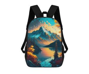 sinyumoney Autumnal Lake Reflections School Backpack Rucksack Casual Daypacks School Work Travel Bag for Campus Outdoor Travel Sports 17inch