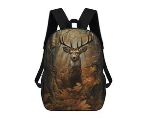 sinyumoney Autumnal Majesty in The Forest Backpack School Fashion Stationery Backpack Waterproof Casual Daypacks for Men, Women & Teenage Boys 17inch