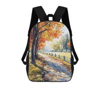 sinyumoney Autumnal Path Rucksack Large Lightweight Casual Backpack for Campus Outdoor Travel Sports 17inch