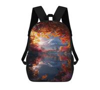 sinyumoney Autumnal Reflections of Mount Fuji Backpack School Lightweight Airport College Students Back Pack for Girl, Teen Girls 17inch