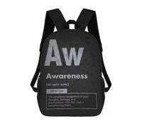 sinyumoney Awareness Element - Conscious Mindset Manifestation Rucksack Computer Rucksack for School/Work/Travel for Camping Outdoor Adventures And Daily Travel 17inch