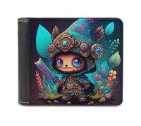 sinyumoney Aztec Warrior 3D Print Clutch Purse Slots ID Window RFID Blocking Leather Men's Wallet Youth Guys 11.7cm*9.5cm
