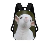 sinyumoney Baby Animal Goat Children's Backpacks School 3D Printed Bag Bookbag for Kids Travel Rucksacks Boy Girl Book Bags Kids School Bag 17inch