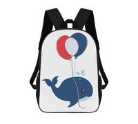 sinyumoney Baby Boy Kids Art Sea Backpacks Kids School Backpack School Bag 3D Printed School Bag for Boys Elementary And Middle School Students 17inch
