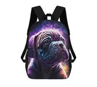 sinyumoney Baby Dog Space Backpack, Children's Backpack, Student School Bag Bookbag Rucksack, 3D Printed School Bag for Boys Girls 17inch