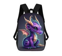 sinyumoney Baby Dragon Cute School Backpack Water Resistant Computer Rucksack- Perfect for Travel, Work And Daily Use 17inch