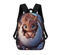sinyumoney Baby Dragon Hatchling Easter 3D Printed 17inch Kids School Bag Rucksacks Children's School Fashion Casual Back Pack High Capacity Travel Book Bags