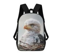 sinyumoney Baby Eagle Portrait Backpack School Bag Water Resistant Computer Rucksack for Campus Outdoor Travel Sports 17inch