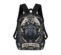 sinyumoney Baby French Bulldog Backpack, Children's Backpack, Student School Bag Bookbag Rucksack, 3D Printed School Bag for Boys Girls 17inch