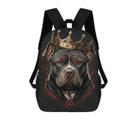 sinyumoney Baby French Dog Backpack School Water Resistant Travel Backpack Computer Bag for Girls Boys Teenage 17inch