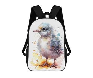 sinyumoney Baby Seagull Watercolor Backpack School Lightweight Schoolbag Dayback Bookbag College for Girl, Teen Girls 17inch