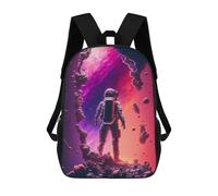 sinyumoney Backpack, Astronaut in Space -88 School Bags Schoolbag, School Bags,Travel Rucksacks Book Bags 3D Printed Cartoon Large Capacity Backpack for Boy And Girl 17inch
