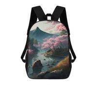 sinyumoney Backpack, Cherry Blossom Serenity-3 School Bags Schoolbag, School Bags,Travel Rucksacks Book Bags 3D Printed Cartoon Large Capacity Backpack for Boy And Girl 17inch