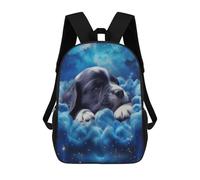 sinyumoney Backpack, Cloud-Dreaming Puppy Sky School Bags Schoolbag, School Bags,Travel Rucksacks Book Bags 3D Printed Cartoon Large Capacity Backpack for Boy And Girl 17inch