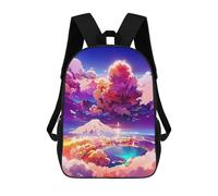 sinyumoney Backpack, Cloudy Fantasy Landscape -1 School Bags Schoolbag, School Bags,Travel Rucksacks Book Bags 3D Printed Cartoon Large Capacity Backpack for Boy And Girl 17inch