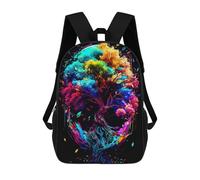 sinyumoney Backpack, Colorful Tree Skull Artwork School Bags Schoolbag, School Bags,Travel Rucksacks Book Bags 3D Printed Cartoon Large Capacity Backpack for Boy And Girl 17inch