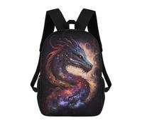 sinyumoney Backpack, Cosmic Dragon Art Print-10 School Bags Schoolbag, School Bags,Travel Rucksacks Book Bags 3D Printed Cartoon Large Capacity Backpack for Boy And Girl 17inch