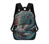 sinyumoney Backpack, Dragon in Clouds School Bags Schoolbag, School Bags,Travel Rucksacks Book Bags 3D Printed Cartoon Large Capacity Backpack for Boy And Girl 17inch