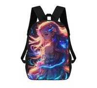 sinyumoney Backpack, Enchanted Luminous Hair School Bags Schoolbag, School Bags,Travel Rucksacks Book Bags 3D Printed Cartoon Large Capacity Backpack for Boy And Girl 17inch