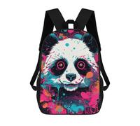 sinyumoney Backpack for Boys Girls 3d Print Colorful Panda Artwork-2 Bookbag Elementary School Kids Casual Travel Bag Laptop Daypack 17inch