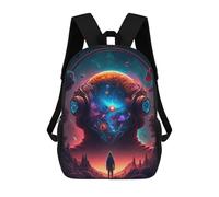 sinyumoney Backpack for Boys Girls 3d Print Galactic Dreamscape -29 Bookbag Elementary School Kids Casual Travel Bag Laptop Daypack 17inch