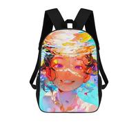 sinyumoney Backpack for Boys Girls 3d Print Underwater Dreamscape -1 Bookbag Elementary School Kids Casual Travel Bag Laptop Daypack 17inch