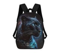 sinyumoney Backpack, Galactic Leopard Portrait-1 School Bags Schoolbag, School Bags,Travel Rucksacks Book Bags 3D Printed Cartoon Large Capacity Backpack for Boy And Girl 17inch