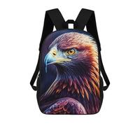 sinyumoney Backpack, Golden Eagle Portrait-1 School Bags Schoolbag, School Bags,Travel Rucksacks Book Bags 3D Printed Cartoon Large Capacity Backpack for Boy And Girl 17inch