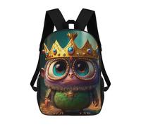 sinyumoney Backpack, Royal Forest Guardian School Bags Schoolbag, School Bags,Travel Rucksacks Book Bags 3D Printed Cartoon Large Capacity Backpack for Boy And Girl 17inch