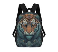 sinyumoney Backpack, Steampunk Tiger Portrait-3 School Bags Schoolbag, School Bags,Travel Rucksacks Book Bags 3D Printed Cartoon Large Capacity Backpack for Boy And Girl 17inch