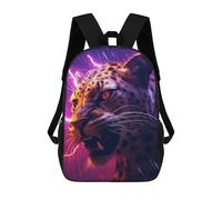 sinyumoney Backpack, Thunderous Leopard Roar School Bags Schoolbag, School Bags,Travel Rucksacks Book Bags 3D Printed Cartoon Large Capacity Backpack for Boy And Girl 17inch
