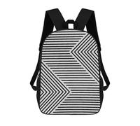 sinyumoney Backpacks Abstract And Geometric 5 Kids School Backpack School Bag 3D Printed School Bags for Boys Elementary And Middle School Students 17inch